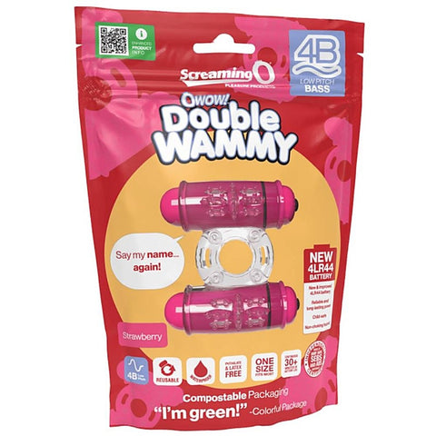 Double Wammy Vibrating Cock Ring by Screaming O