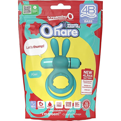 Ohare 4B Low Pitch Bass Vibrating Cock Ring by Screaming O
