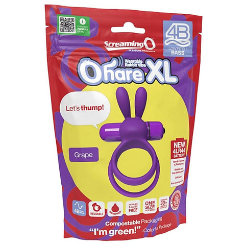 Ohare XL 4B Low Pitch Bass Rabbit Ear Vibrating Cock Ring