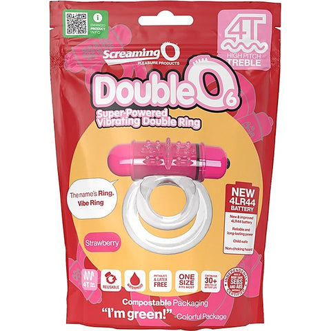 Double O 6 4T High Pitch Treble Vibrating Dick Cock Ring