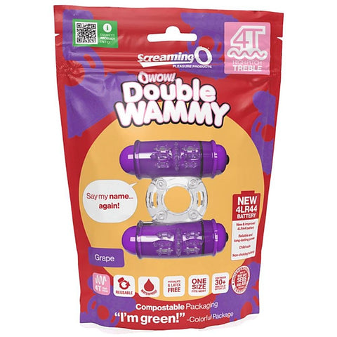 Double Wammy 4T High Pitch Treble Cock Ring by Screaming O