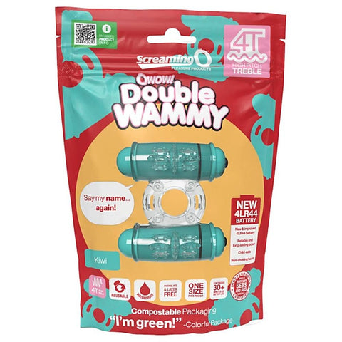 Double Wammy 4T High Pitch Treble Cock Ring by Screaming O