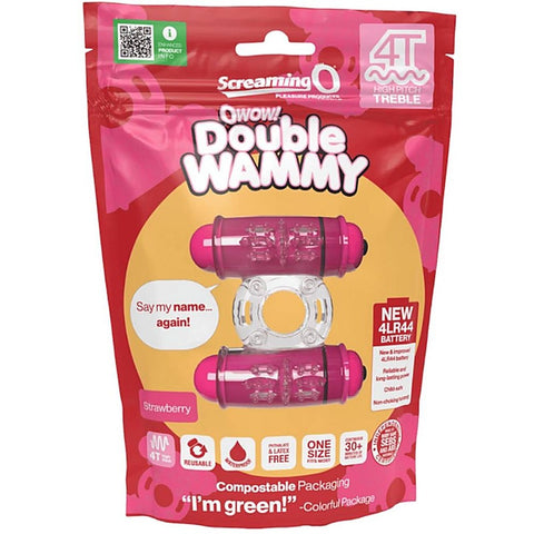 Double Wammy 4T High Pitch Treble Cock Ring by Screaming O