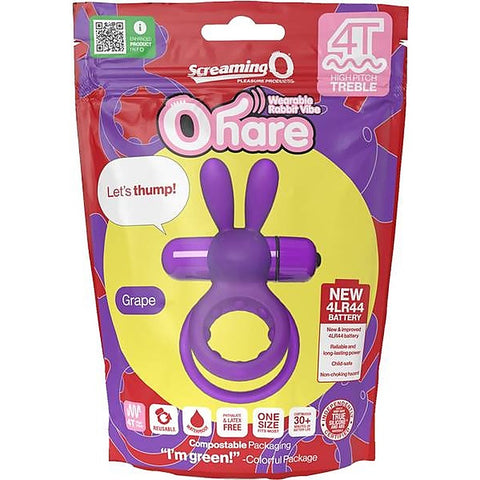 Ohare 4T High Pitch Treble Men's Vibrating Penis Ring