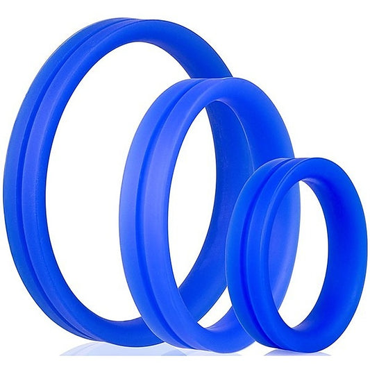 RingO Pro X3 Silicone Cock Ring Set by Screaming O