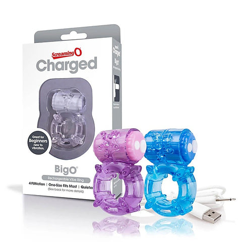 Charged Big O Rechargeable Vibrating Cock Ring