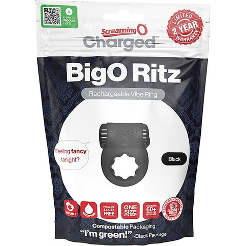 Charged BigO Ritz Rechargeable Vibrating Men's Cock Ring