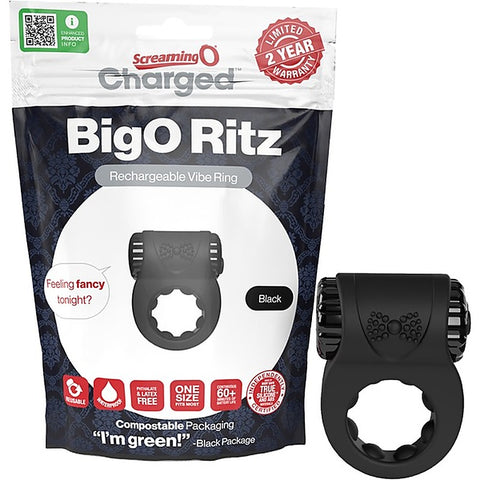 Charged BigO Ritz Rechargeable Vibrating Men's Cock Ring
