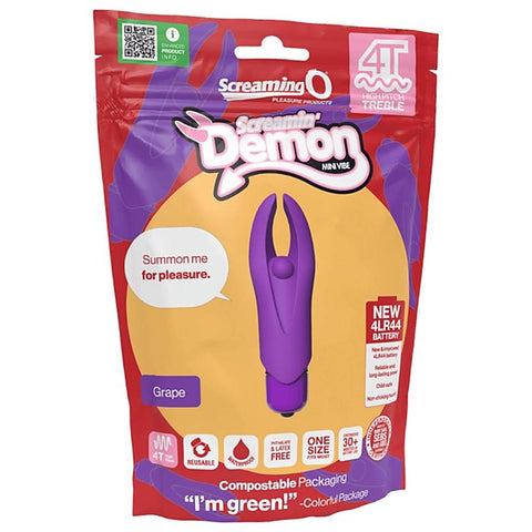 Demon 4T High Pitch Treble Clitoral Massager by Screaming O