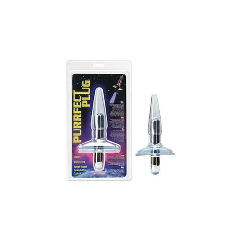 Purrfect Butt Plug With Internal Bullet Vibrator