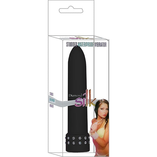 Diamond Silk Bullet Vibrator Black by Seven Creations