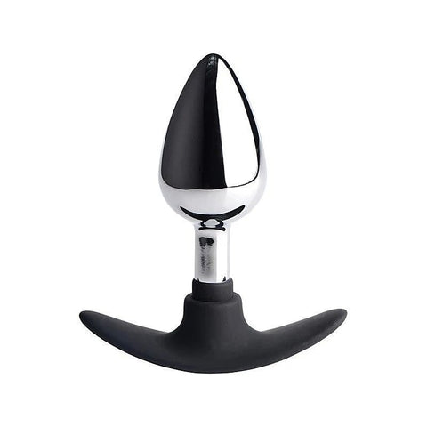 Dark Invader Metal & Silicone Anal Plug Medium by XR Brands