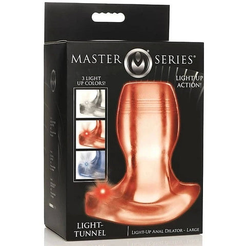 Master Series Light Tunnel Light Up Anal Dilator