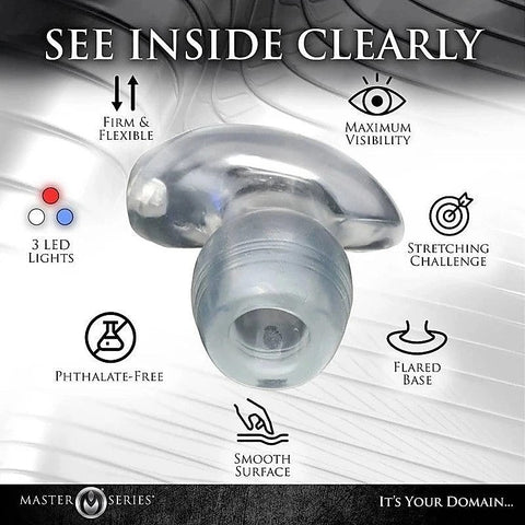 Master Series Light Tunnel Light Up Anal Dilator