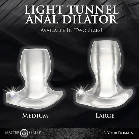 Master Series Light Tunnel Light Up Anal Dilator