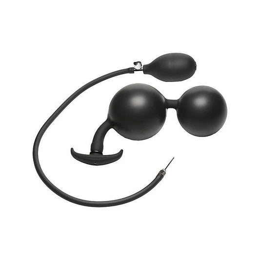 Ass Rattler Weighted Inflatable Silicone Anal Plug