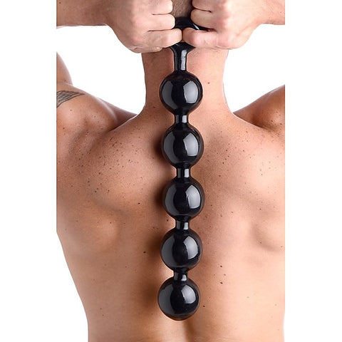 Black Baller Anal Beads by XR Brands