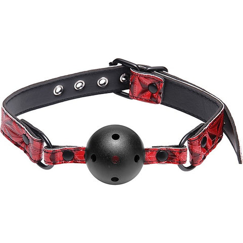 Master Series Tied Breathable Fetish Play Ball Gag