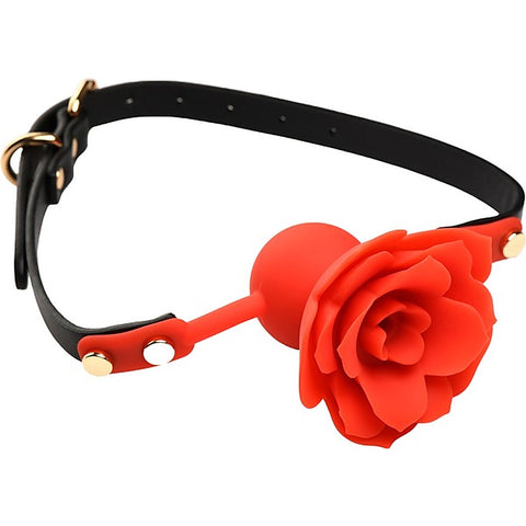 Master Series Blossom Gag Silicone Rose by XR Brands