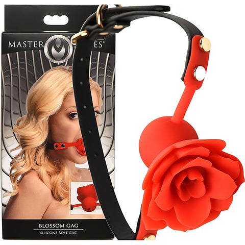 Master Series Blossom Gag Silicone Rose by XR Brands