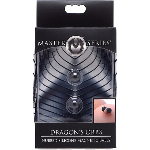 Dragon's Orbs Nubbed Silicone Magnetic Nipple Balls