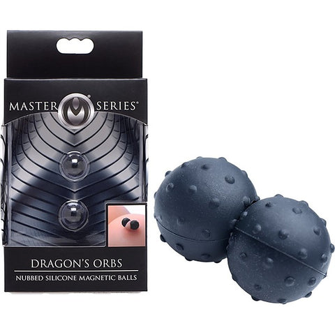 Dragon's Orbs Nubbed Silicone Magnetic Nipple Balls
