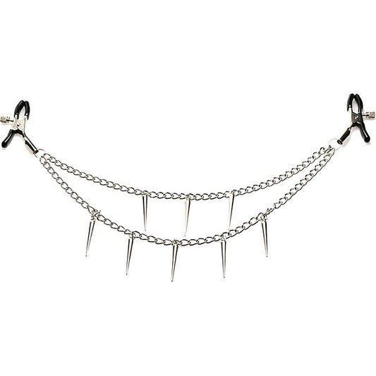 Master Series Daggers Double Chain Nipple Clamps