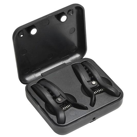 Master Series Dark Grip Vibrating BDSM Nipple Clamps