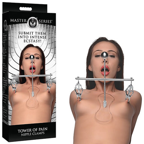 Master Series Tower of Pain Nipple Clamps by XR Brands