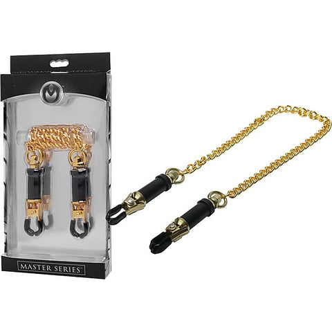Master Series Deluxe Adjustable Bondage Nipple Clamps