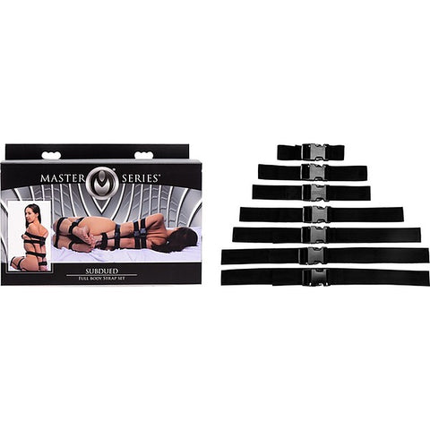 Master Series Subdued Full Body Bondage Strap Set