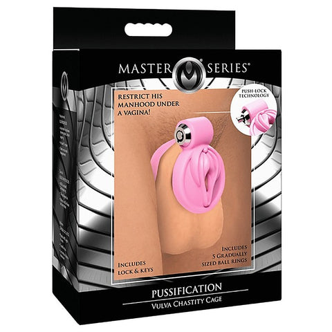 Master Series Pussification Vulva Male Chastity Cage