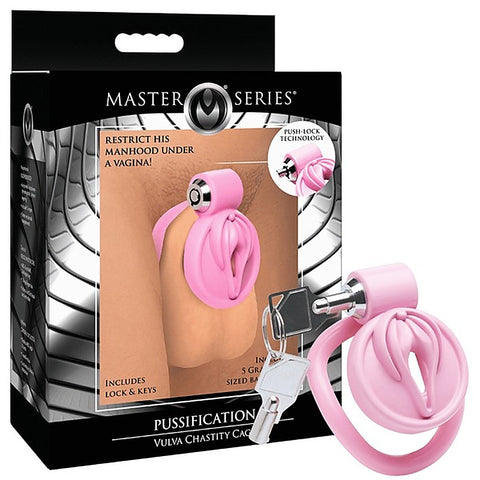 Master Series Pussification Vulva Male Chastity Cage