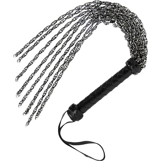 Master Series Gunmetal Chain Bondage Flogger by XR Brands