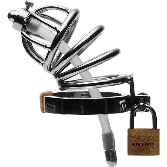 Master Series Stainless Steel Chastity Cage by XR Brands