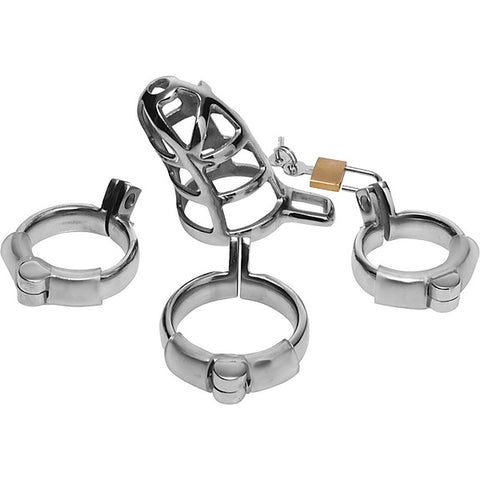 Master Series Stainless Steel Male Chastity Cock Cage