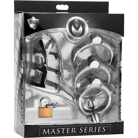 Master Series Stainless Steel Male Chastity Cock Cage
