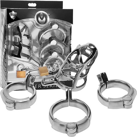 Master Series Stainless Steel Male Chastity Cock Cage