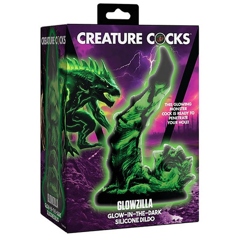 Glowzilla Glow-in-the-Dark Fantasy Silicone Dildo