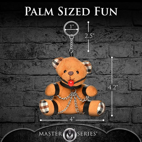 Master Series Gagged Teddy Bear Keychain by XR Brands