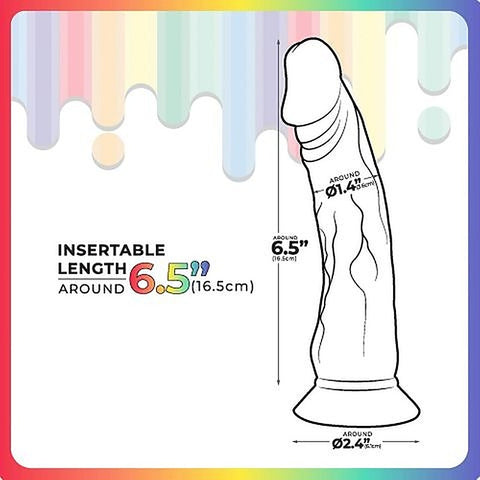 Excellent Power Jellido Multi Coloured Suction Cup Dildo