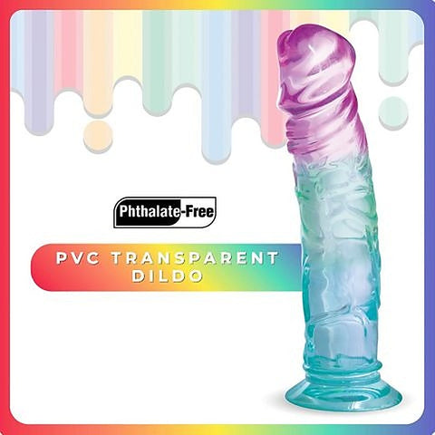 Excellent Power Jellido Clear Coloured 18 cm Realistic Dildo