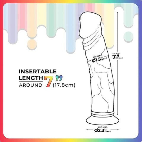Excellent Power Jellido Clear Coloured 18 cm Realistic Dildo