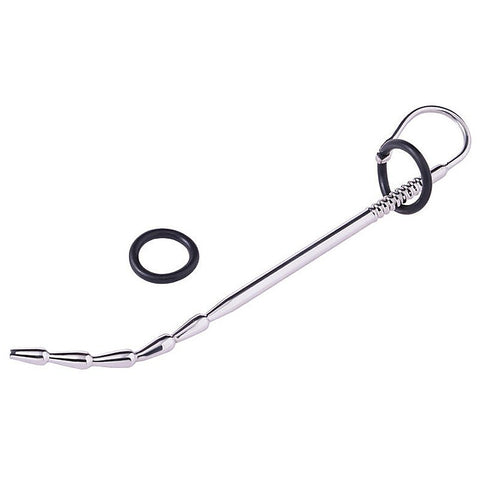 Men's Long Penis Plug with Glans Ring by BDStyle