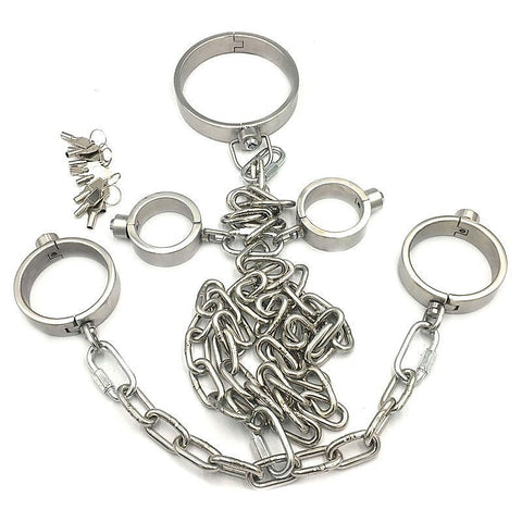 Press Key BDSM Play Collar, Wrist and Ankle Kit