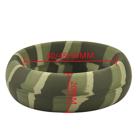 Mixed Color Men's Stretchy Silicone Penis Ring Set