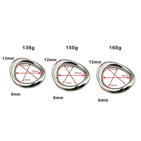 Stainless Steel Magnetic Curved Cock Ring by BDStyle