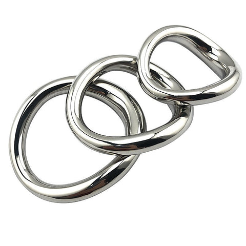 Stainless Steel Magnetic Curved Cock Ring by BDStyle