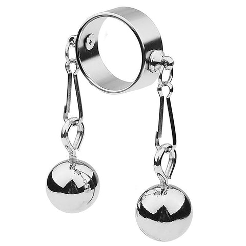 Bondage Play Penis Ring With Balls – Short by BDStyle