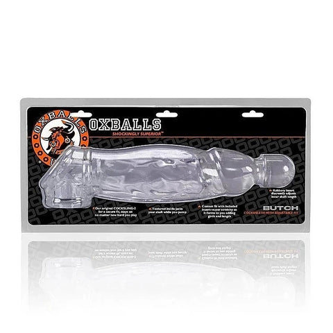 Butch Mens Cocksheath Clear by Oxballs